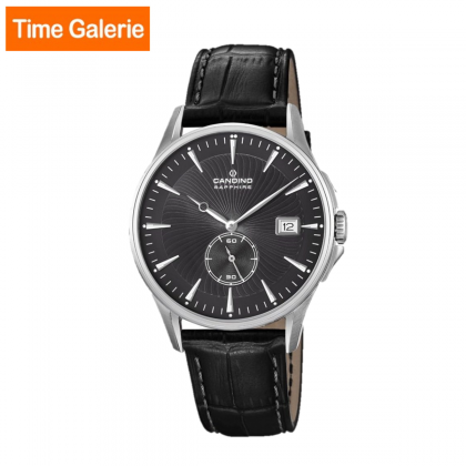  Candino CDOWC4636/4 Black Leather Strap with Black Dial Classic Timeless Men Watch 
